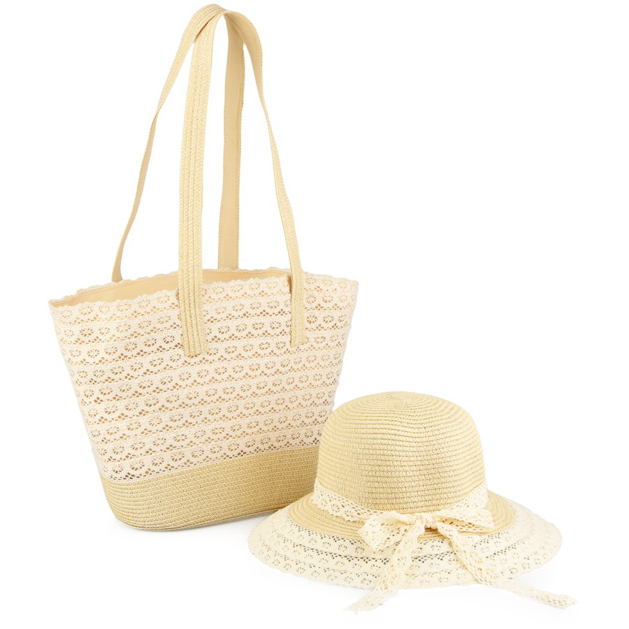 комплект чанта еко кожа бежова 0