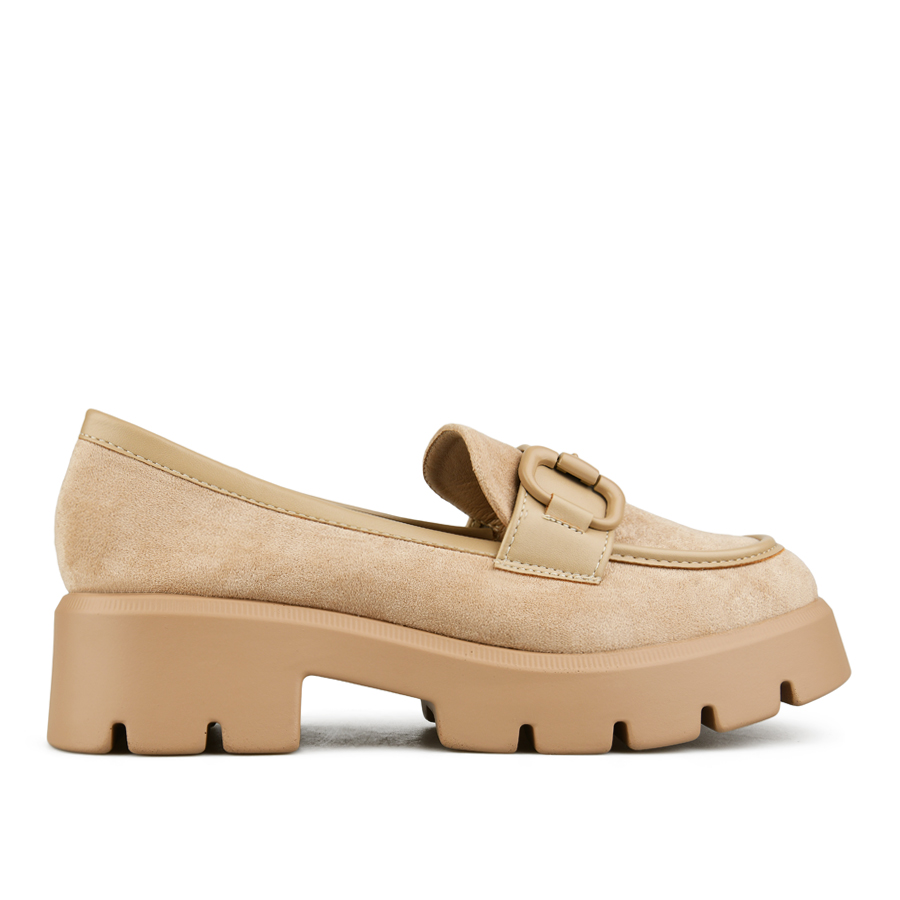 дамски обувки текстил бежови 0