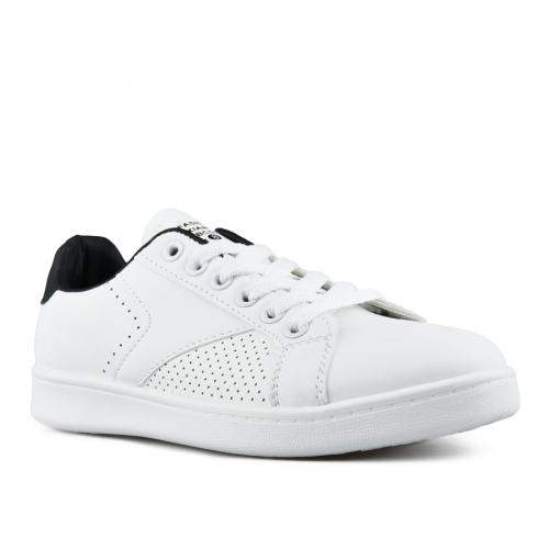 Γυναικεία sneakers λευκά με πλατφόρμα 0148615