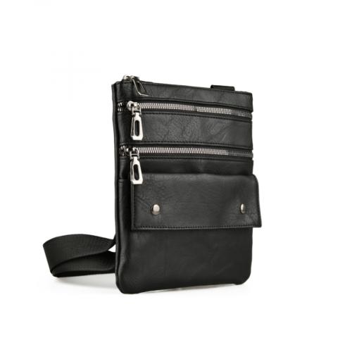 ανδρική casual τσάντα σε μαύρο χρώμα 0150381