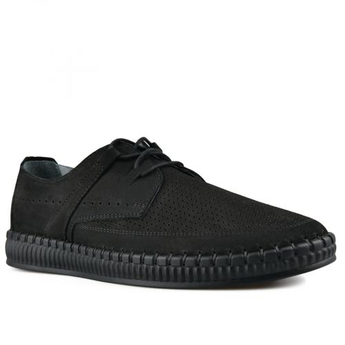 Ανδρικά παπούτσια casual μαύρο χρώμα 0149259