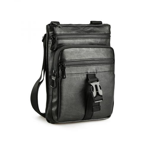 Ανδρική καθημερινή τσάντα  μαύρο χρώμα 0147131