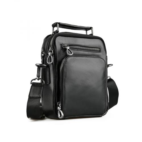 ανδρική casual τσάντα σε μαύρο χρώμα 0150489