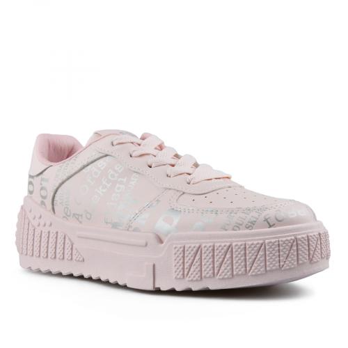 γυναικεία sneakers ροζ με πλατφόρμα 0149880