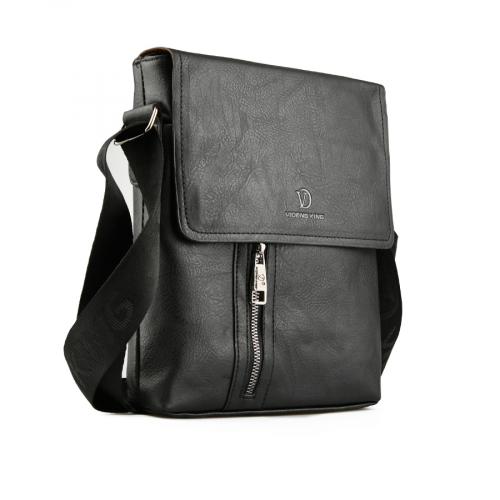 ανδρική casual τσάντα σε μαύρο χρώμα 0150447