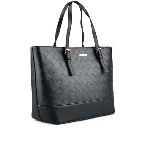 Γυναικεία καθημερινή τσάντα μαύρο χρώμα 0149375 
