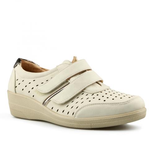 дамски ежедневни обувки бели с платформа 0145580