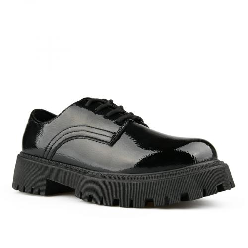 γυναικεία casual παπούτσια μαύρα με πλατφόρμα 0150810
