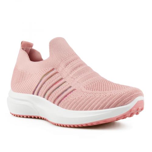 γυναικεία αθλητικά παπούτσια ροζ με πλατφόρμα 0148607
