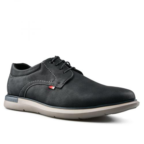 Ανδρικά παπούτσια casual μαύρο χρώμα 0148810