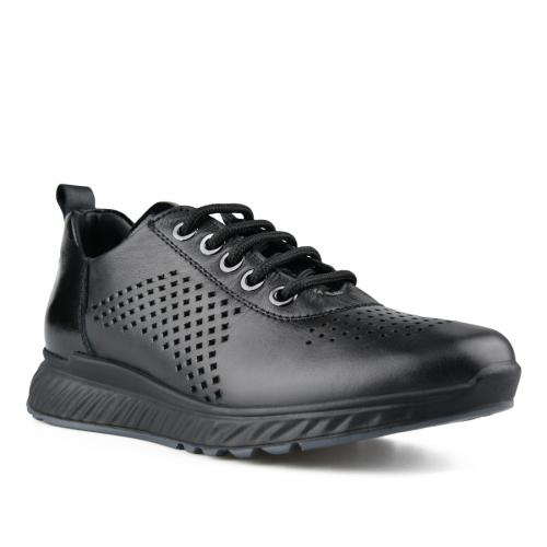 дамски ежедневни обувки черни с платформа 0149545