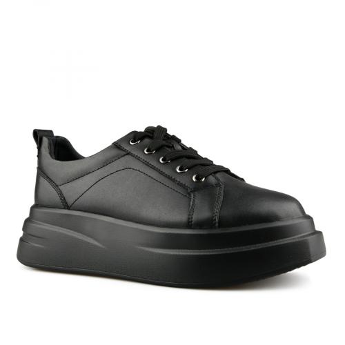 дамски ежедневни обувки черни с платформа 0151486