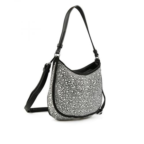 γυναικεία casual τσάντα σε μαύρο χρώμα 0149105