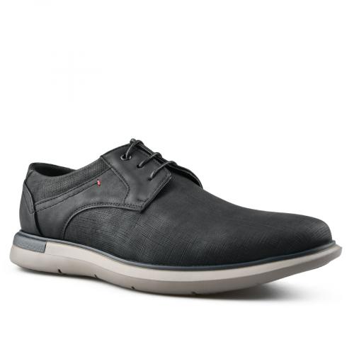 Ανδρικά παπούτσια casual μαύρο χρώμα 0148807