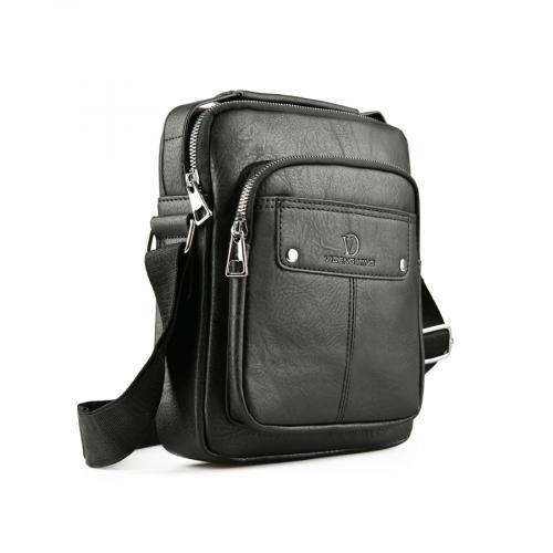 ανδρική casual τσάντα σε μαύρο χρώμα 0150465