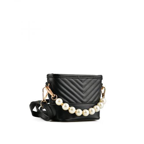 γυναικεία κομψή τσάντα σε μαύρο χρώμα 0151191
