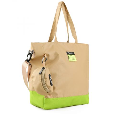 Γυναικεία casual τσάντα σε μπεζ χρώμα 0148962