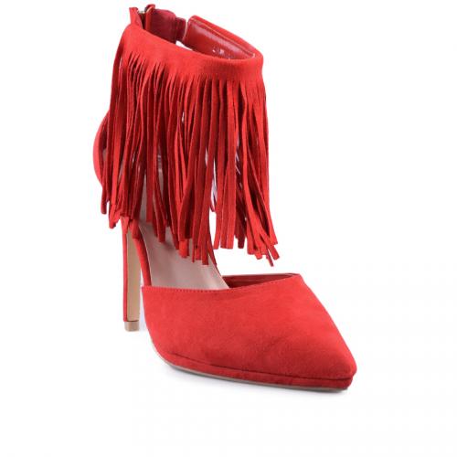 γυναικεία κομψά κόκκινα παπούτσια