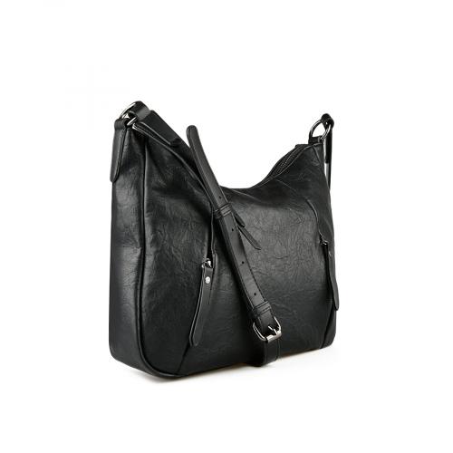 γυναικεία καθημερινή τσάντα μαύρη 0151315 