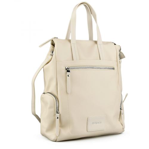 γυναικεία casual τσάντα σε μπεζ χρώμα 0148953