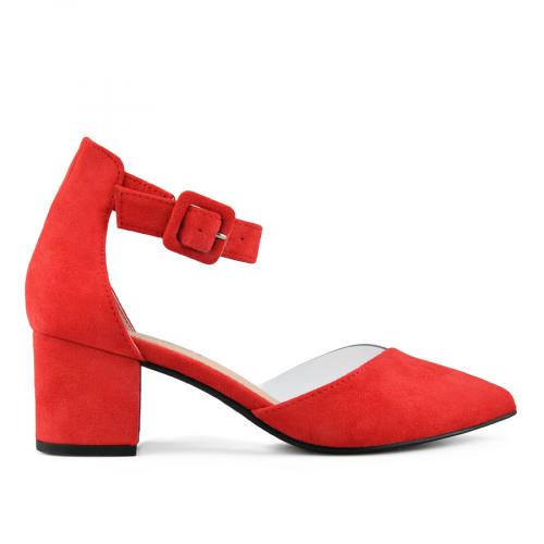Sandale elegante de damă, de culoare roșu
