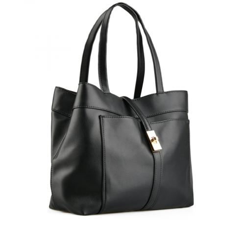 γυναικεία casual τσάντα σε μαύρο χρώμα 0151050