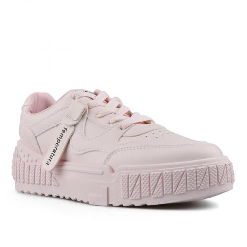 γυναικεία sneakers ροζ με πλατφόρμα 0149890