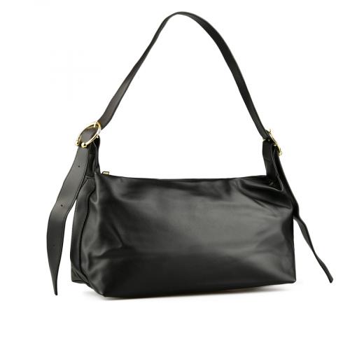 Γυναικεία καθημερινή τσάντα μαύρο χρώμα 0147627 