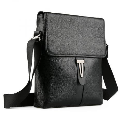 ανδρική casual τσάντα σε μαύρο χρώμα 0150501