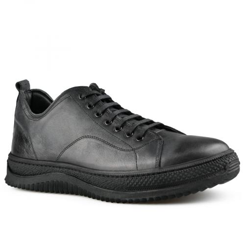 Ανδρικά παπούτσια casual,μαύρο χρώμα 0147613