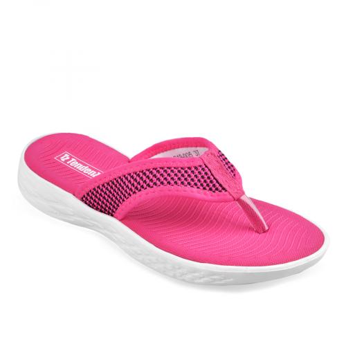 lady's flip flops textiles pink