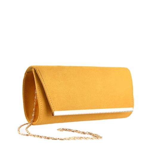 Γυναικεία κομψή κίτρινη τσάντα 
