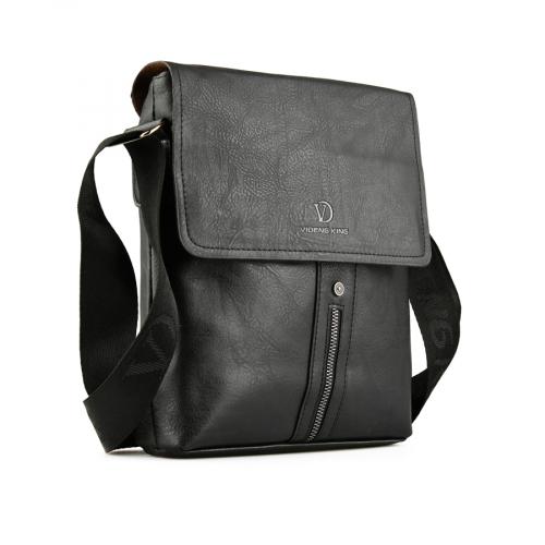 ανδρική casual τσάντα σε μαύρο χρώμα 0150432