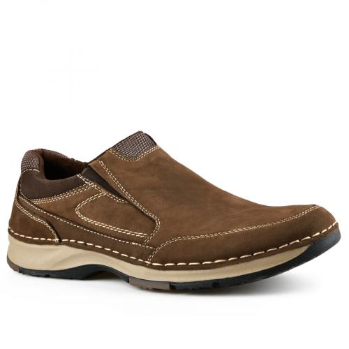 Pantofi casual pentru bărbaţi, de culoare maro 