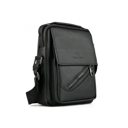 ανδρική casual τσάντα σε μαύρο χρώμα 0151465
