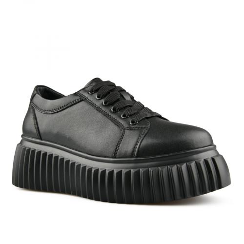дамски ежедневни обувки черни с платформа 0151484