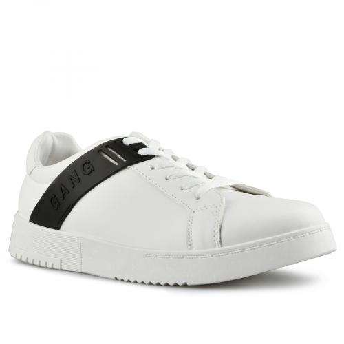 Pantofi casual pentru bărbaţi, de culoare alb