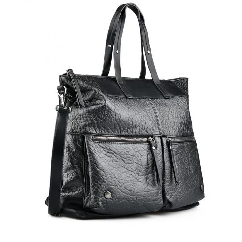 Γυναικεία casual τσάντα μαύρο χρώμα 0147674