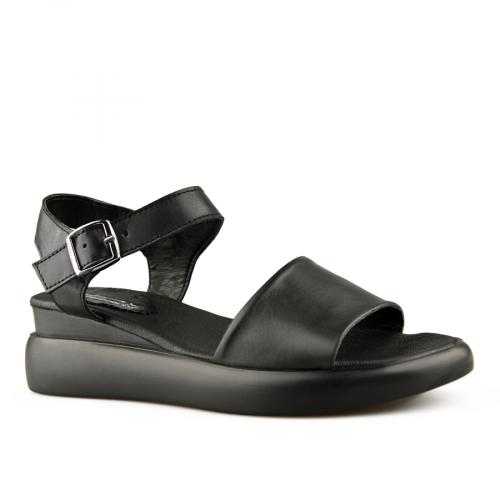 дамски ежедневни сандали черни с платформа 0150153