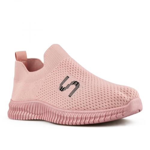 Γυναικεία sneakers με πλατφόρμα ροζ 0147030