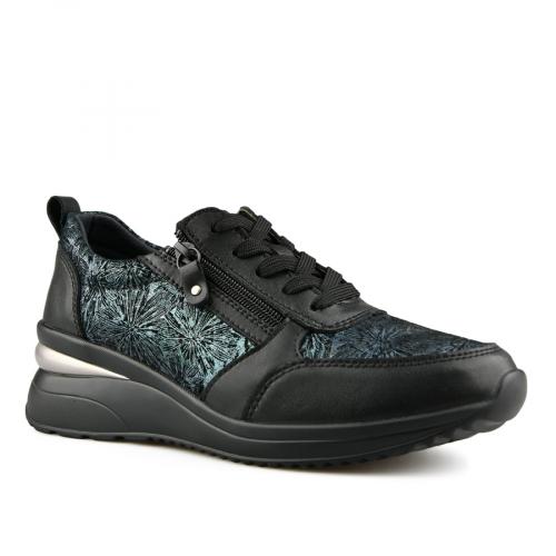 дамски ежедневни обувки черни с платформа 0151477