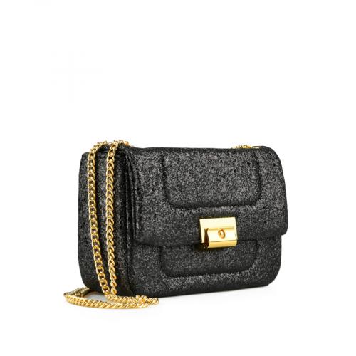 Γυναικεία κομψή τσάντα σε μαύρο χρώμα 0151183
