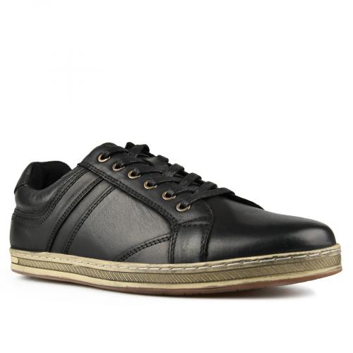 ανδρικά παπούτσια casual μαύρο χρώμα 0148198.