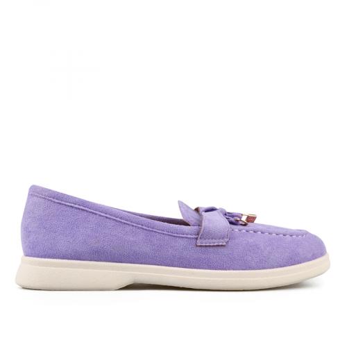 Γυναικεία καθημερινά παπούτσια σε μοβ χρώμα