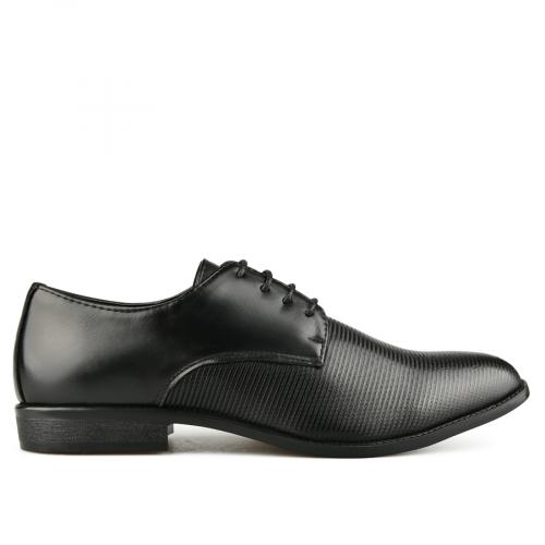 Κομψά ανδρικά παπούτσια  μαύρο χρώμα 0148027.
