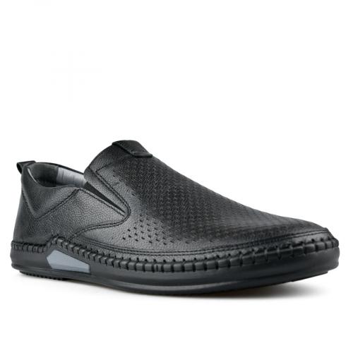 Ανδρικά παπούτσια casual μαύρο χρώμα 0149258