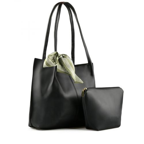 Γυναικεία καθημερινή τσάντα  μαύρο χρώμα 0147641