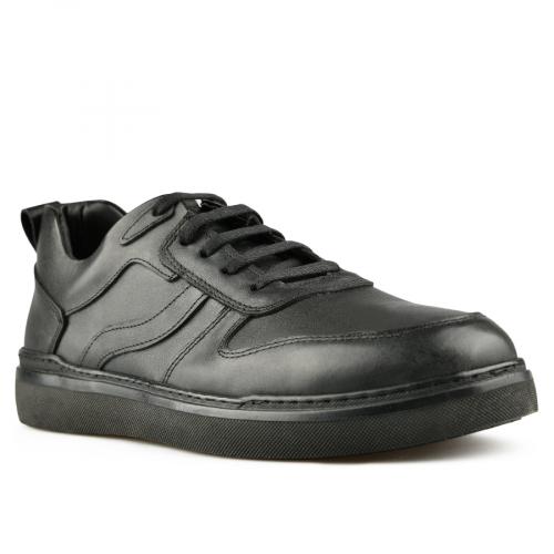Ανδρικά casual μαύρα παπούτσια 0147286