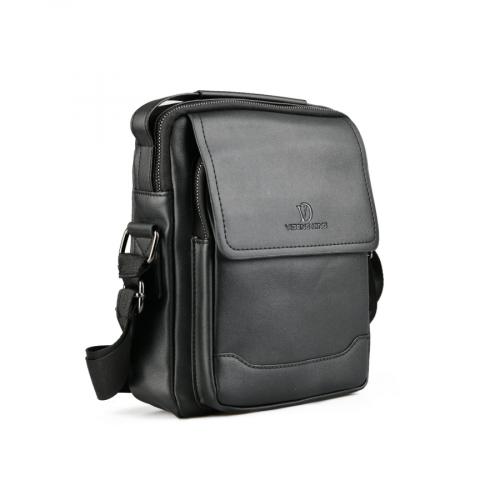 ανδρική casual τσάντα σε μαύρο χρώμα 0151429