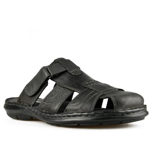 Papuci casual pentru bărbaţi, de culoare negru